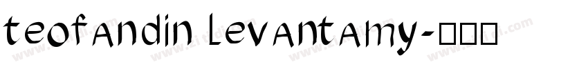 teofandin levantamy字体转换